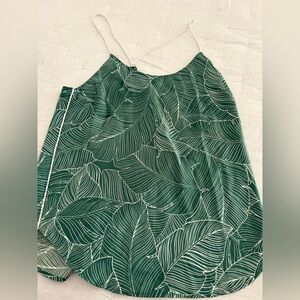 Victoria's Secret Green Leaf Pattern Cami